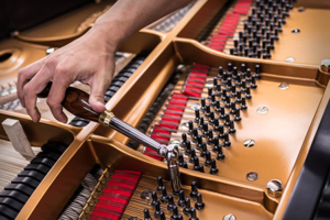 Afinando un piano de cola